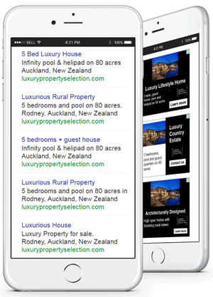 iPhone 6 luxury adwords campaign 